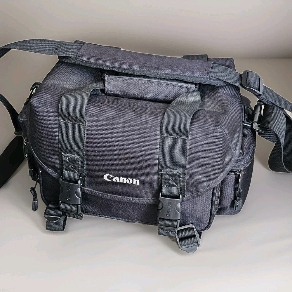 Canon Camera Bag – Black Shoulder Bag – Padded – Clean – Black
